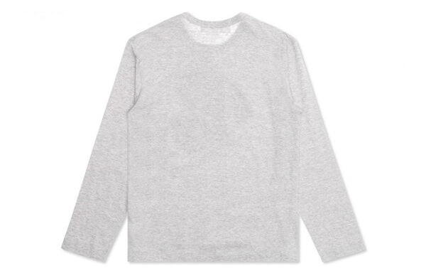 Футболка side heart long sleeves tee 'grey' Comme Des Garcons Play, серый — фото 2