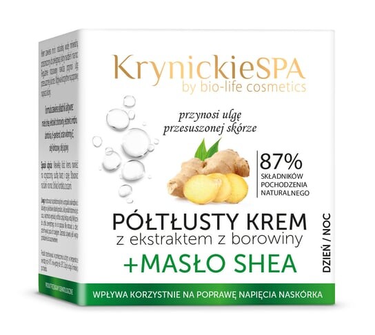 

Крем полужирный с экстрактом грязи + маслом ши, 50 мл KrynickieSPA