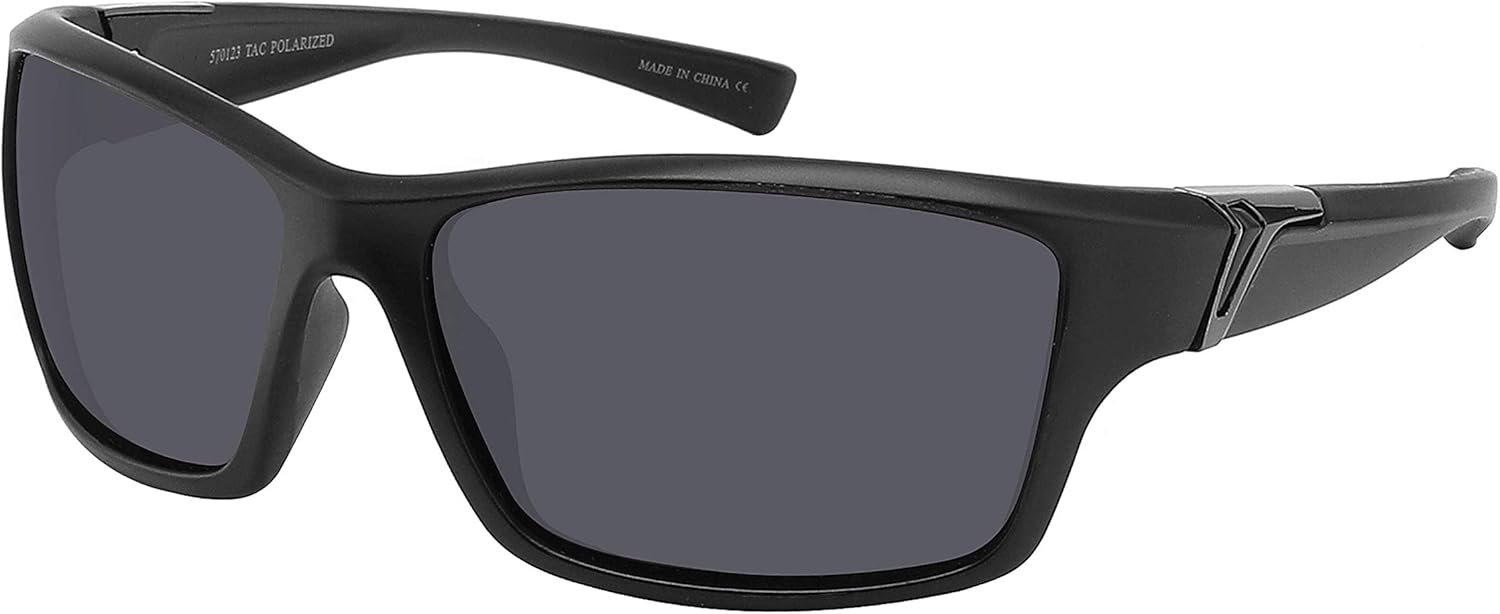 

Поляризованные спортивные солнцезащитные очки EDGEIWEAR с обтекаемой формой и защитой от УФ-излучения UV400 для мужчин и женщин, для вождения и рыбалки, Matte Black Frame/Grey Lens