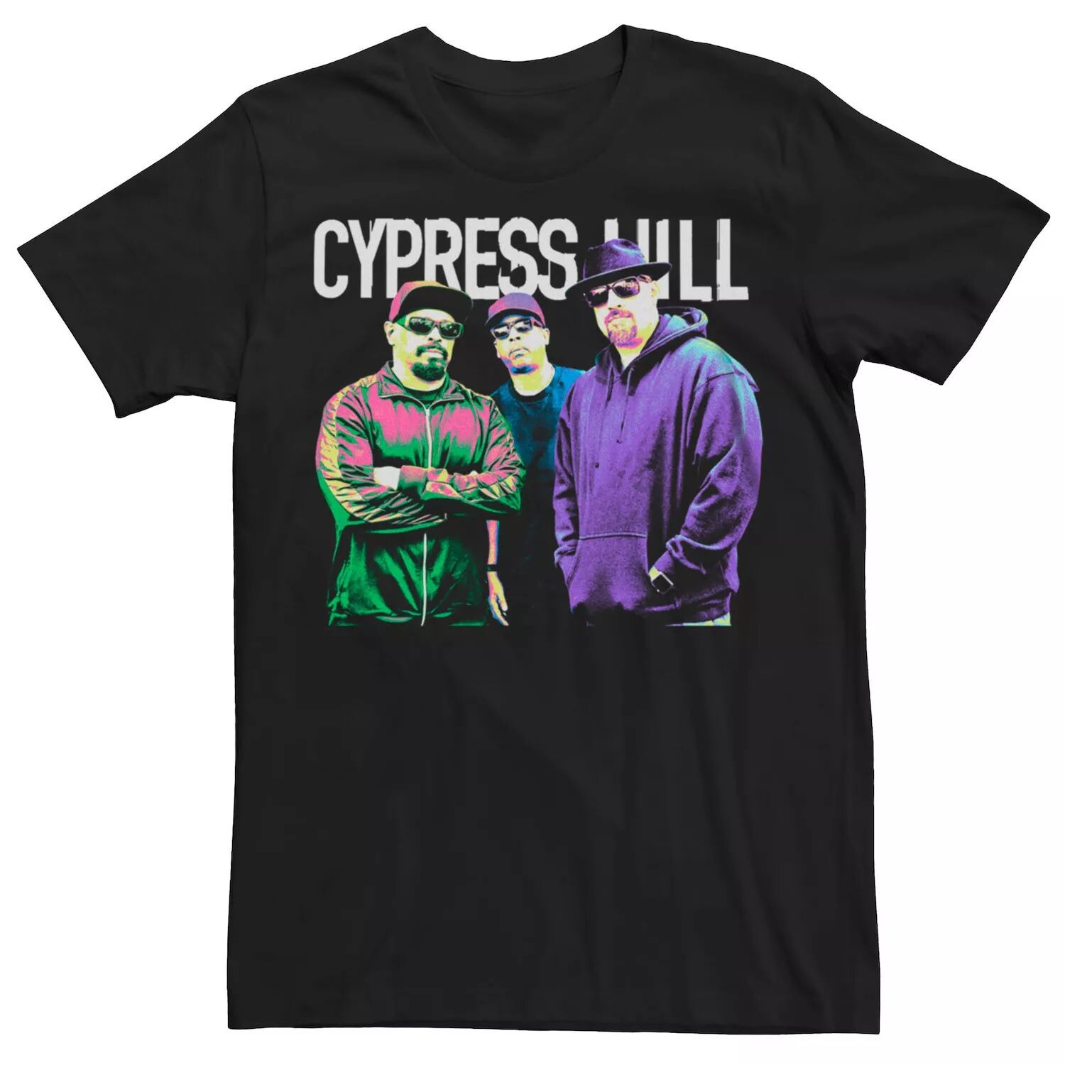

Мужская неоновая футболка Cypress Hill с фото Licensed Character