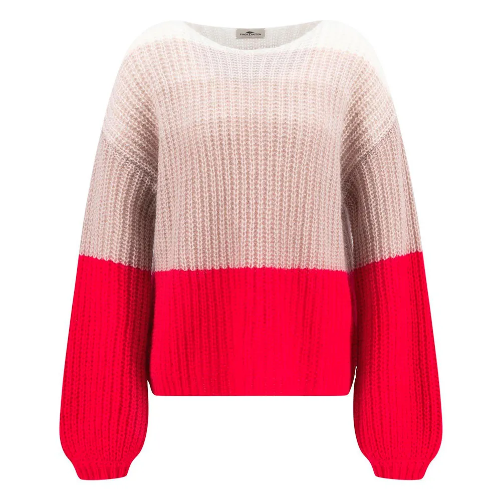

Свитер Fynch Hatton Stripe Loose Hairy, бежевый