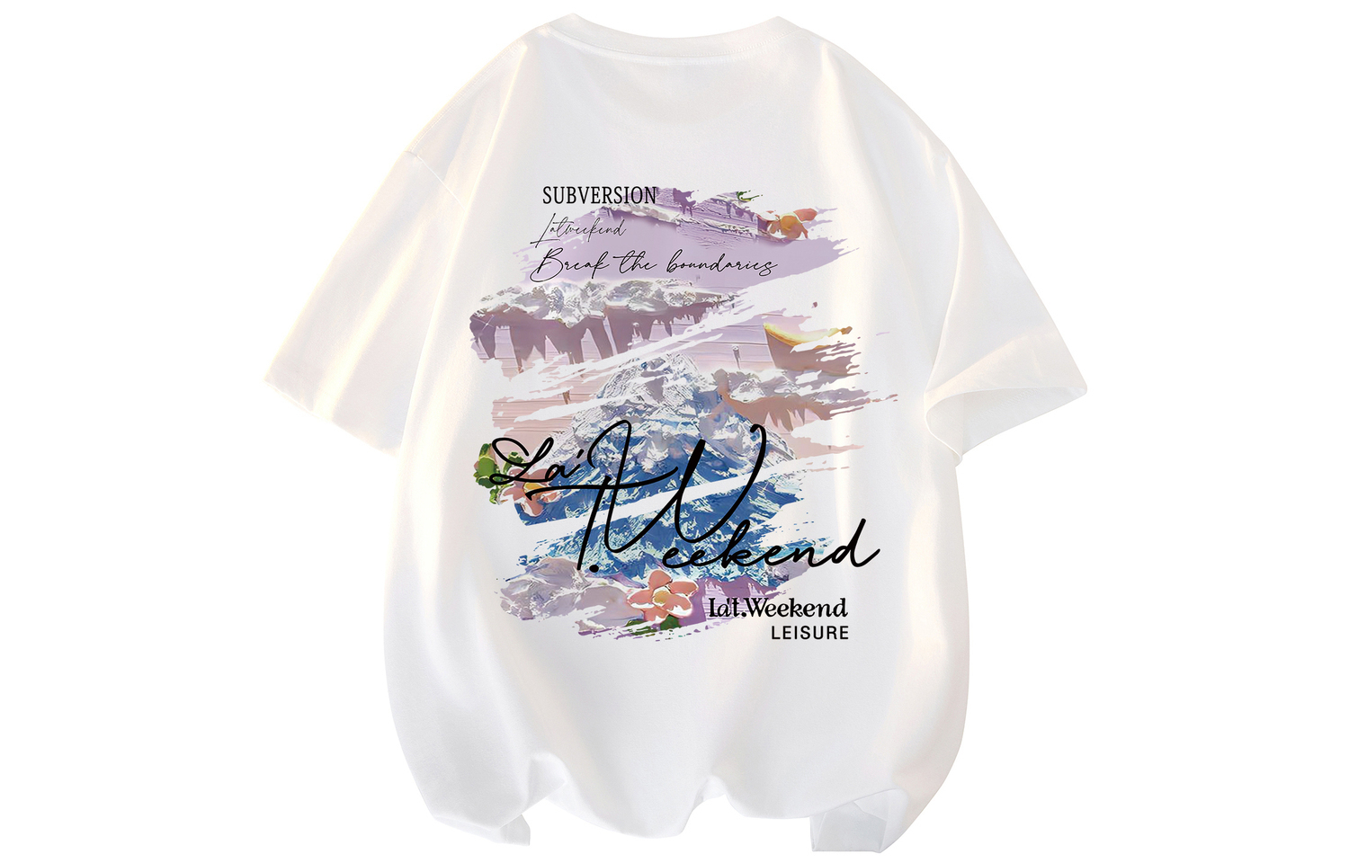 

Футболка унисекс LA'T.WEEKEND розовая