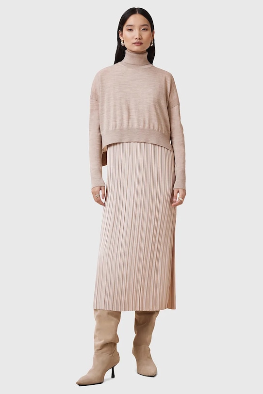 

Платье и свитер VITTORIA Allsaints, бежевый
