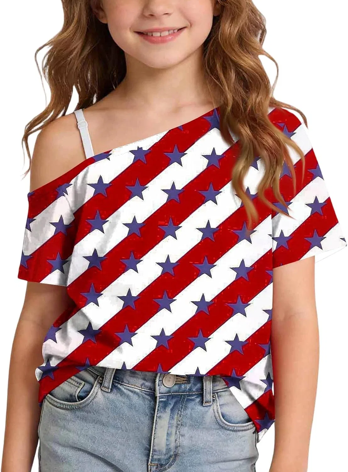 Футболка patriotic graphic tee, Zzalalana, Multicolor33