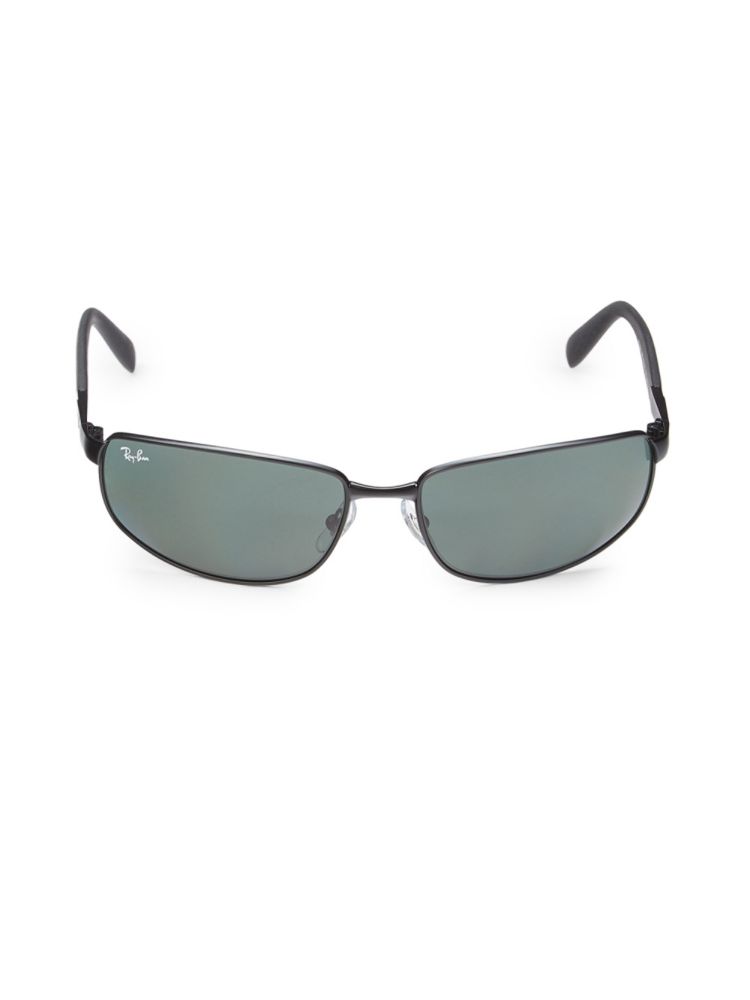 

Прямоугольные солнцезащитные очки 61MM Ray-Ban, цвет Matte Black