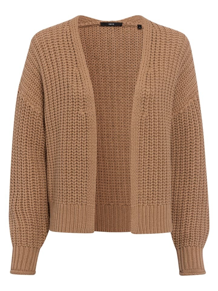 

Кардиган Zero Strickjacke kurz Grobstrick, цвет golden camel
