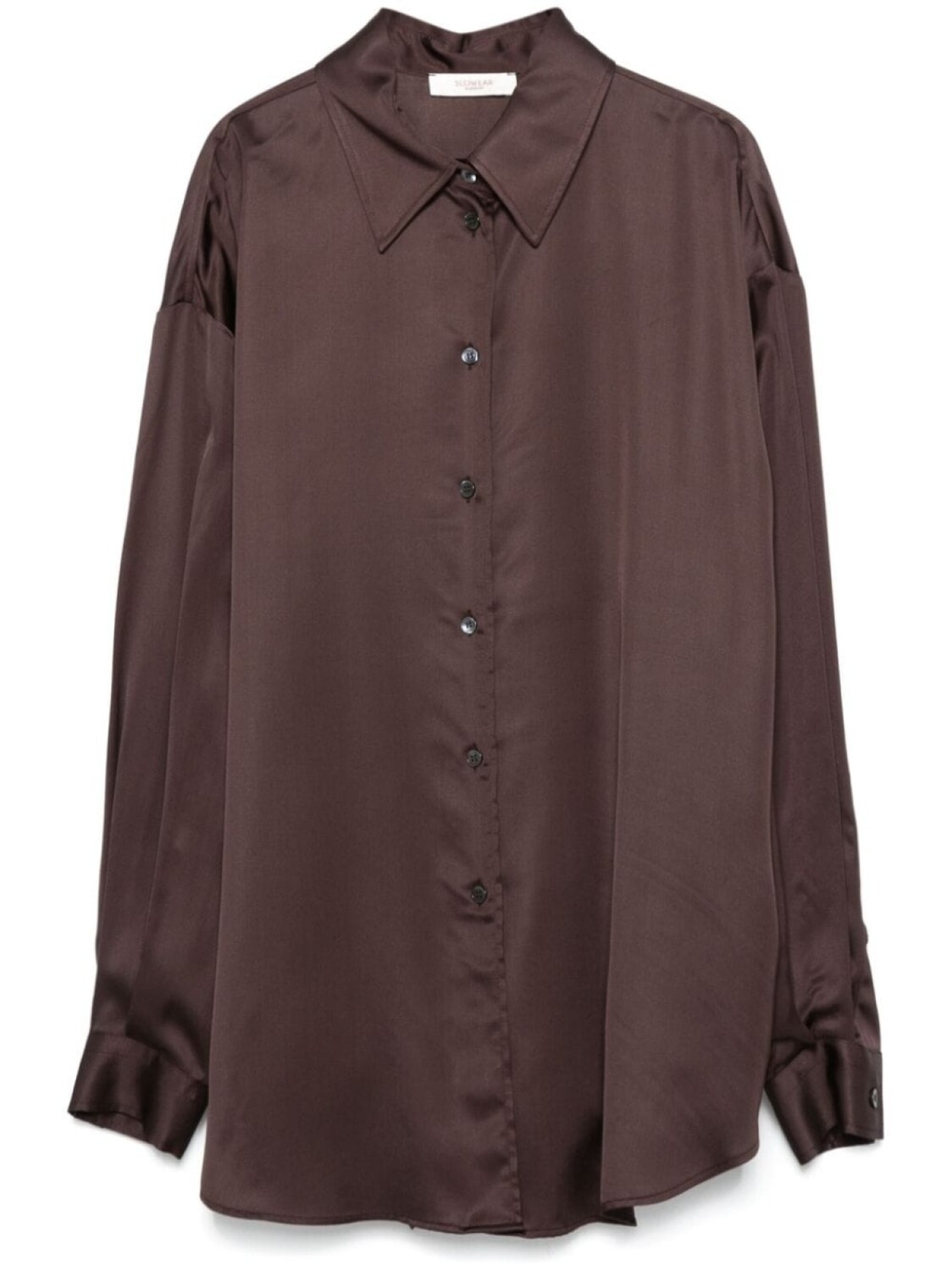 

Glanshirt атласная рубашка, коричневый