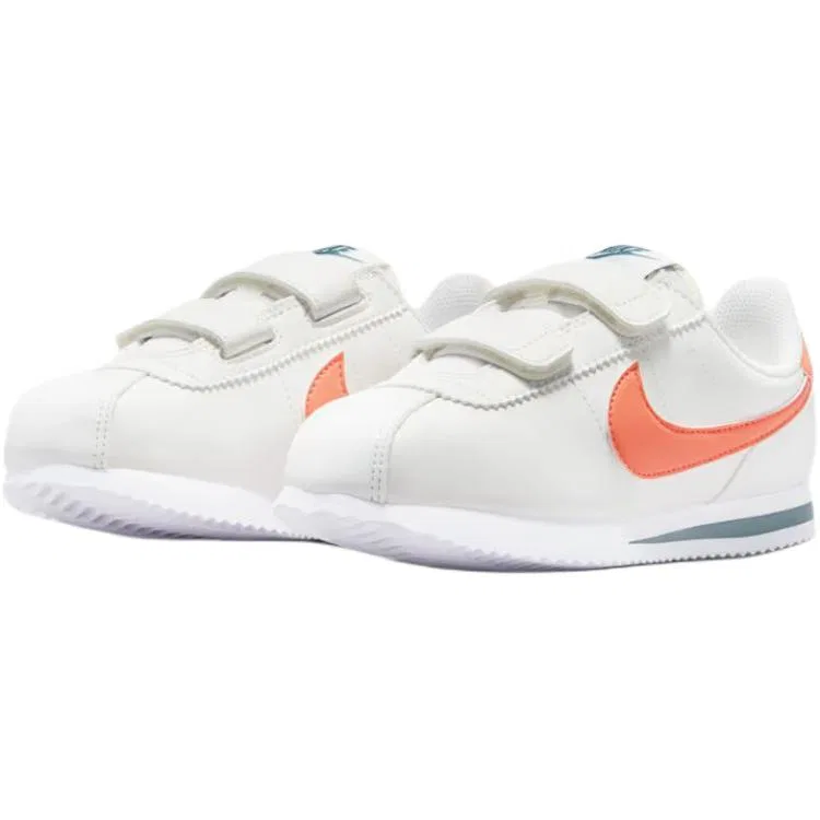 Кроссовки детские Cortez Casual Shoes Kids Nike, White Orange — фото 4