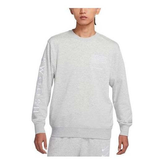 

Свитер swoosh athleisure casual sports sweatshirt Nike, серый