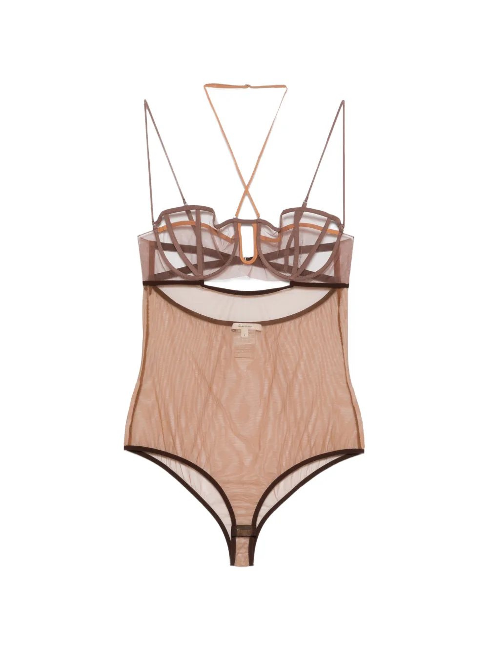 

Боди petal bra Nensi Dojaka, бежевый