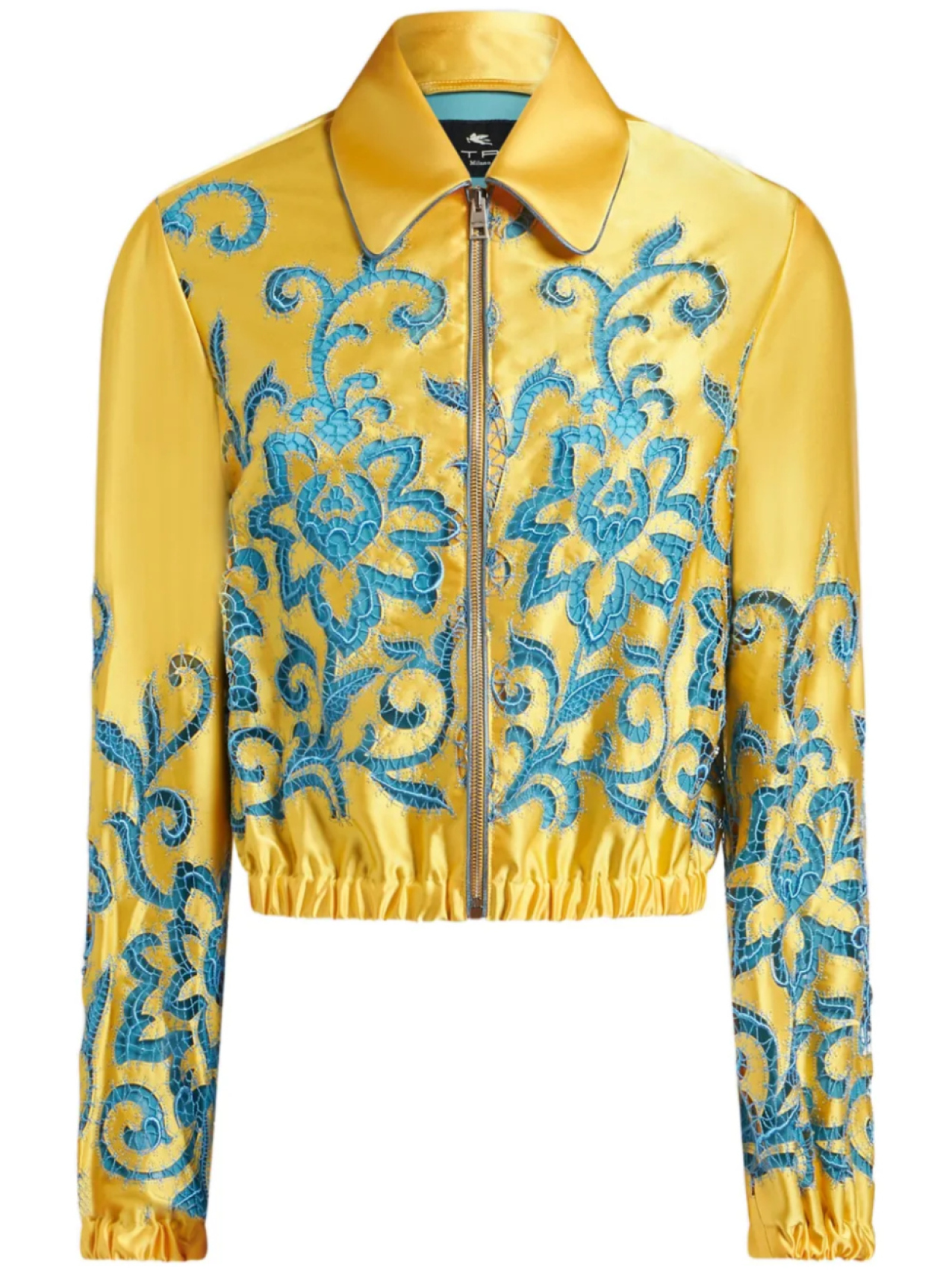 

ETRO бомбер с вышивкой, желтый