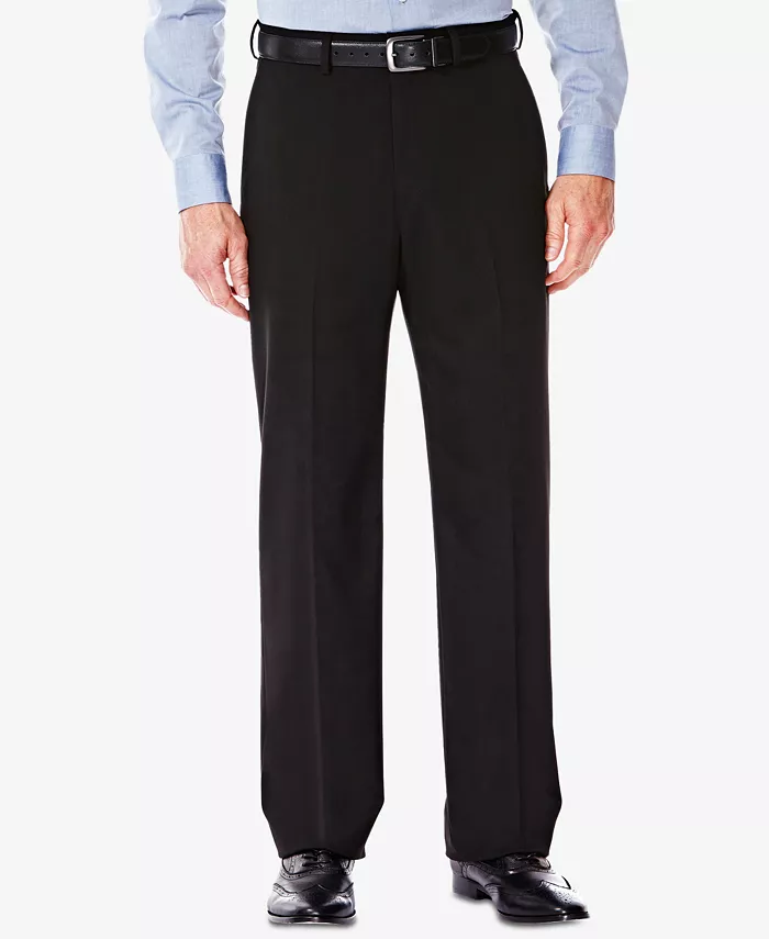 

JMH Men Premium Stretch Классические брюки с плоской передней частью Haggar, черный