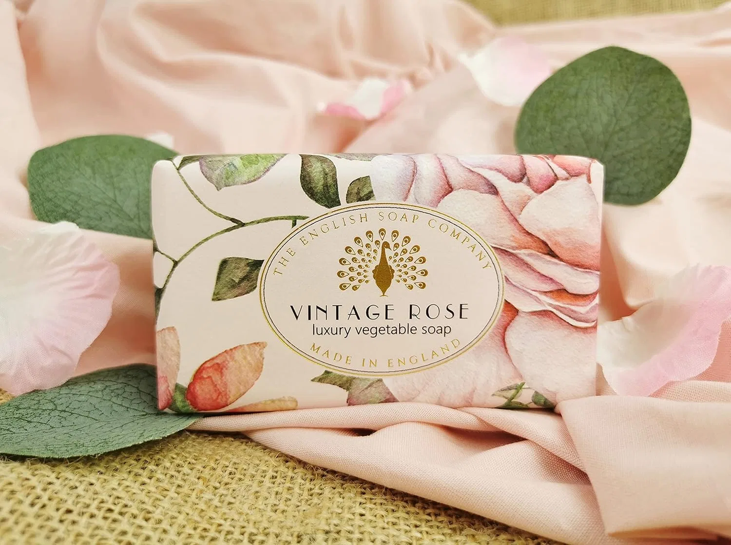 Мыло Vintage Wrapped Soap с ароматом винтажной розы, 200 г The English Soap Company — фото 4