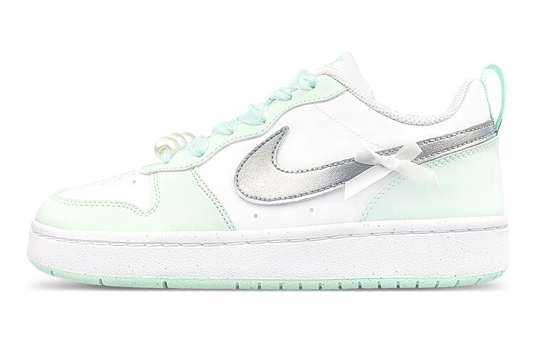 

Кроссовки для скейтбординга Court Borough Kids GS Low-top Белый/зеленый/серебристый Nike, белый