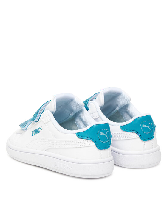 Кроссовки Smash 3.0 L Glitter Velcro V Inf 395610 08 Puma, белый — фото 3