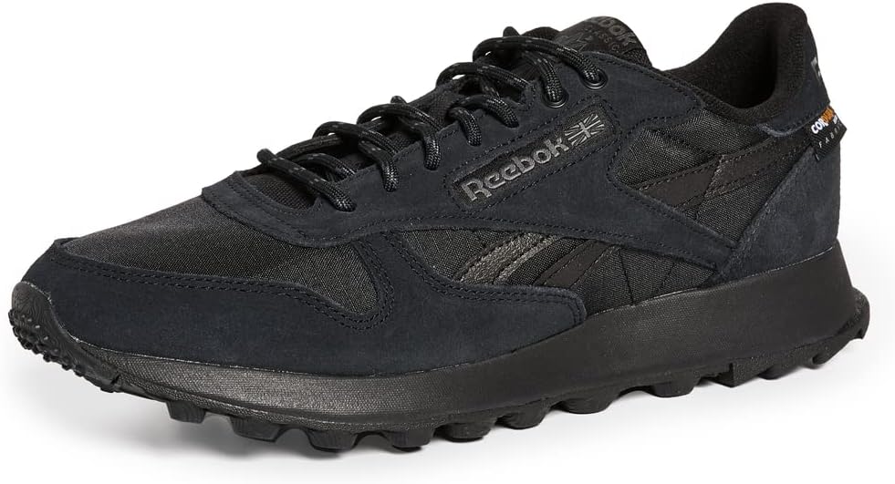 

Кроссовки Reebok unisex-adult mens Classic Leather, черный/серый