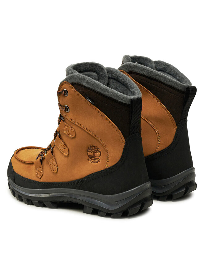 Мужские ботинки Timberland высокие водонепроницаемые, коричневый/черный — фото 3