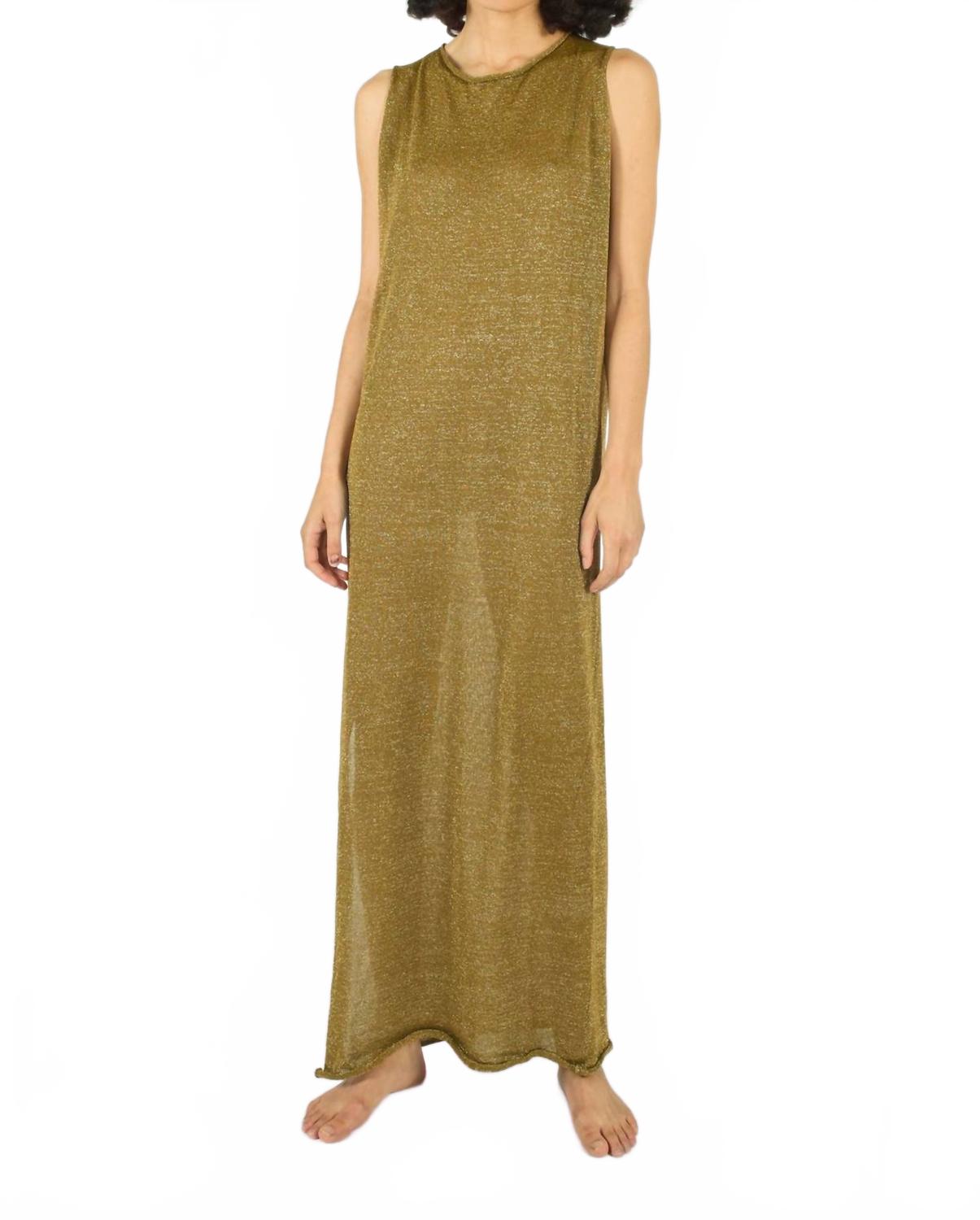 

Бронзовое платье с эффектом патины Traffic People, бронзовый