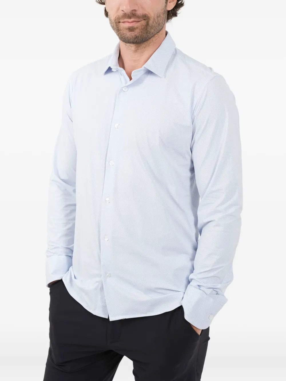 

Рубашка с принтом Rrd, синий