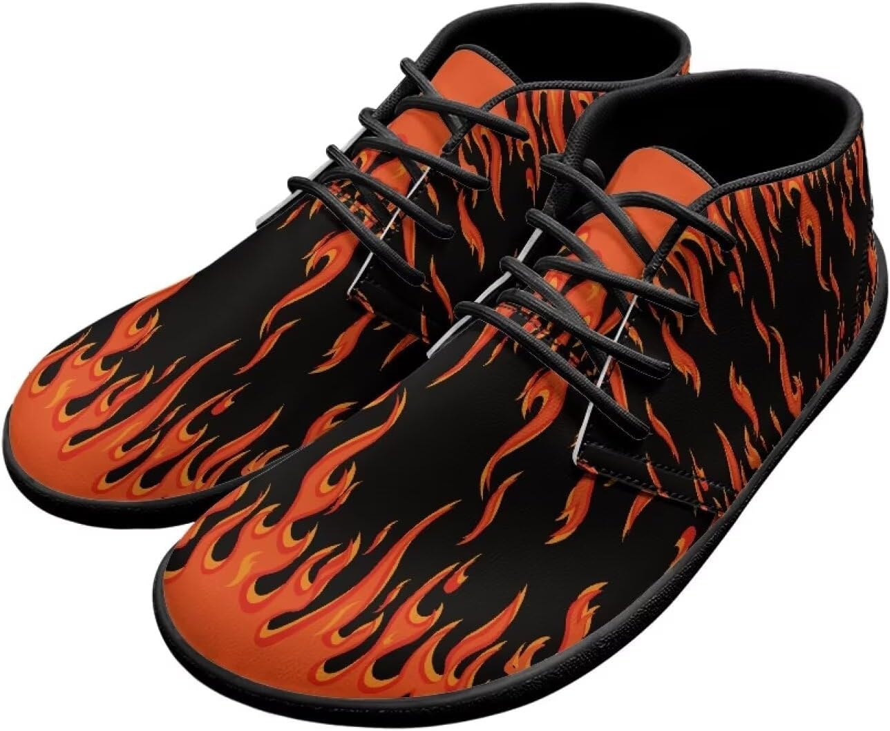 

Мужские походные ботинки Barefoot, водонепроницаемые, с широкой носочной частью Fonplted, Flame Print