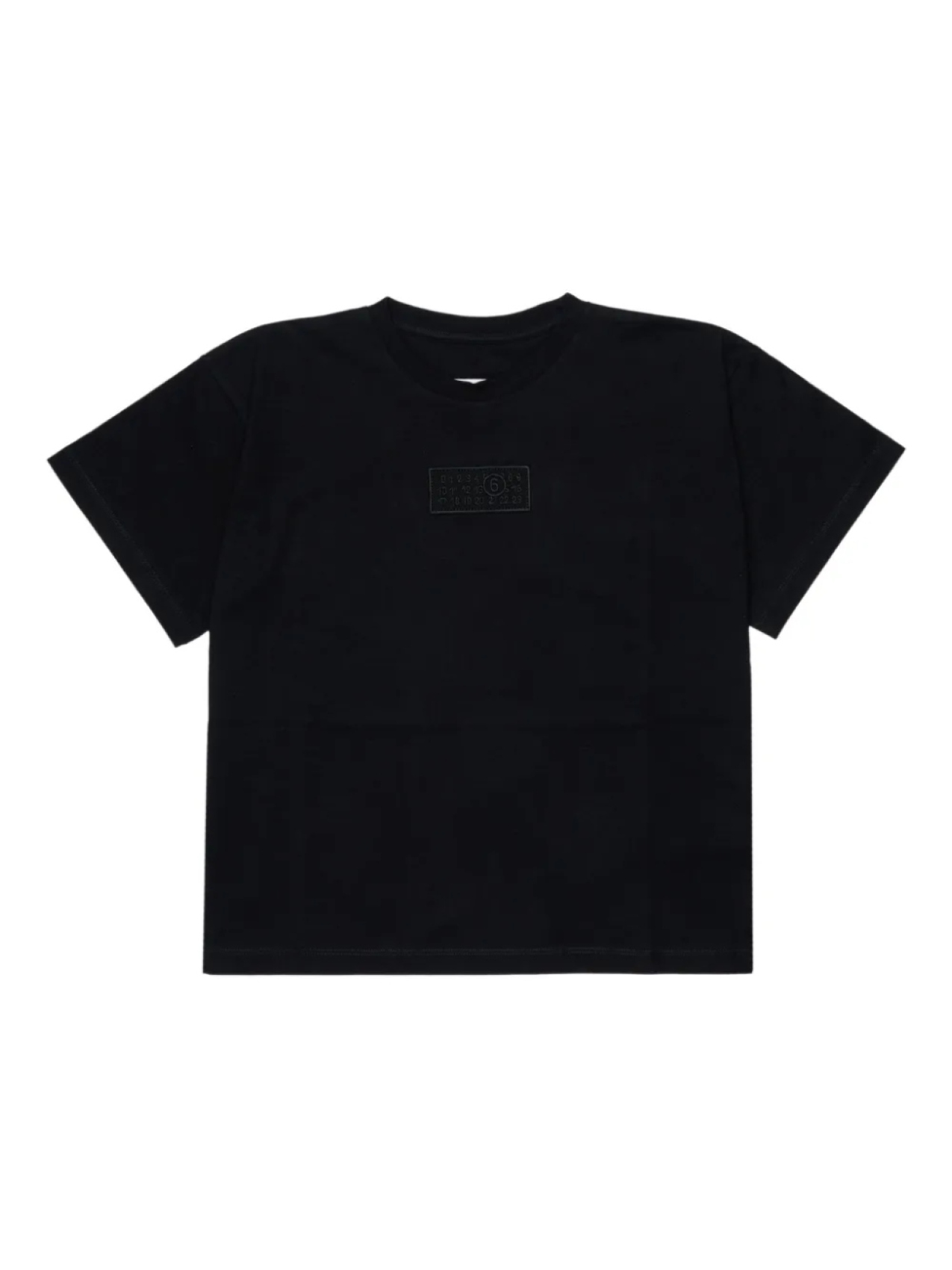 

Футболка с цифрами от MM6 Maison Margiela Kids, черный