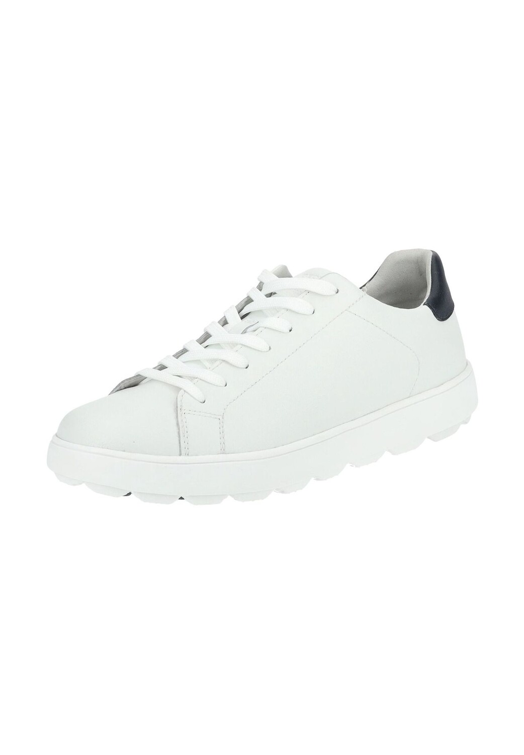 

Кроссовки из кожи/текстиля GEOX, цвет Wei_/navy