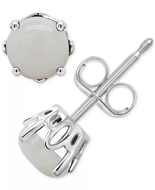 

Серьги-Гвоздики с родолитовым гранатом (1-1/5 карата) из стерлингового серебра (также с опалом, цитрином, белым топазом, перидотом, аквамарином и аметистом) Macy'S, opal