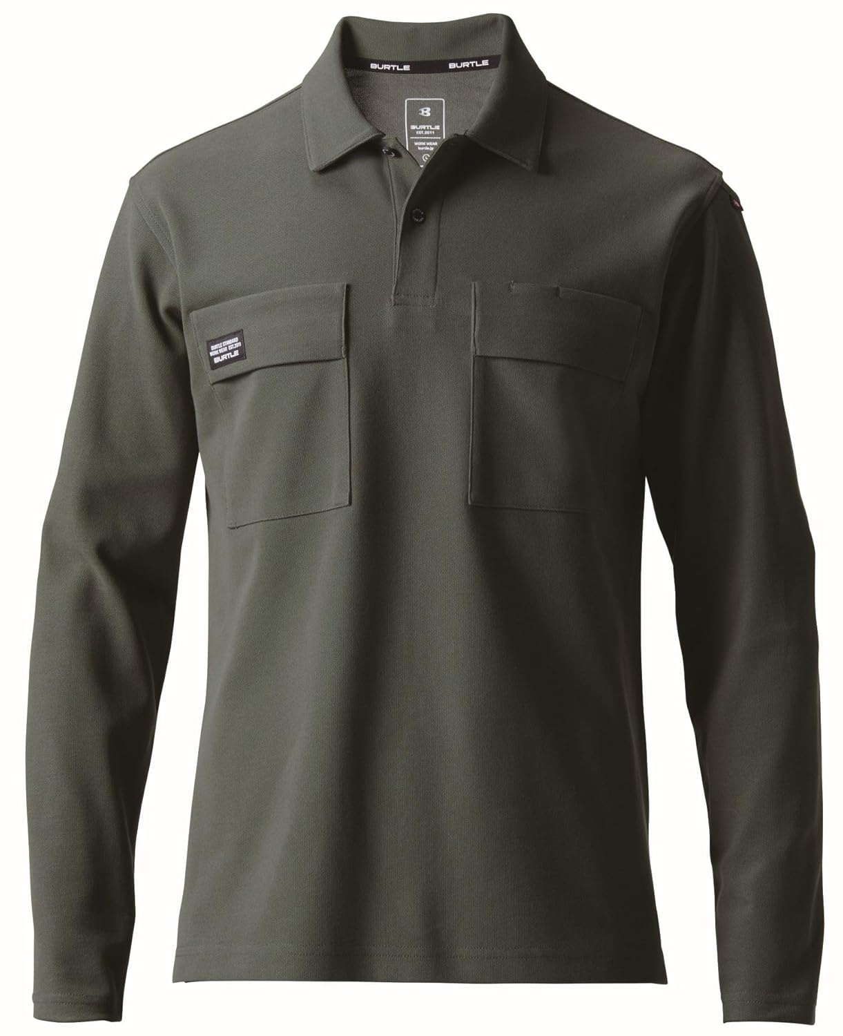 

Поло с длинным рукавом BURTLE (унисекс) Весна-Лето, темно-зеленый, 515 14 5L