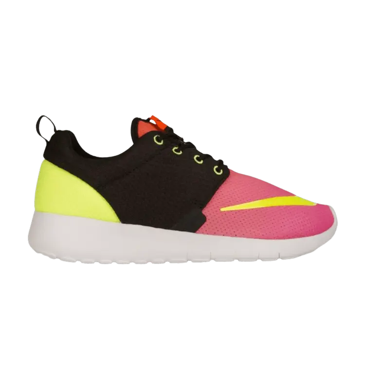 

Кроссовки Nike Roshe One FB GS 'Black Pink Volt', разноцветный