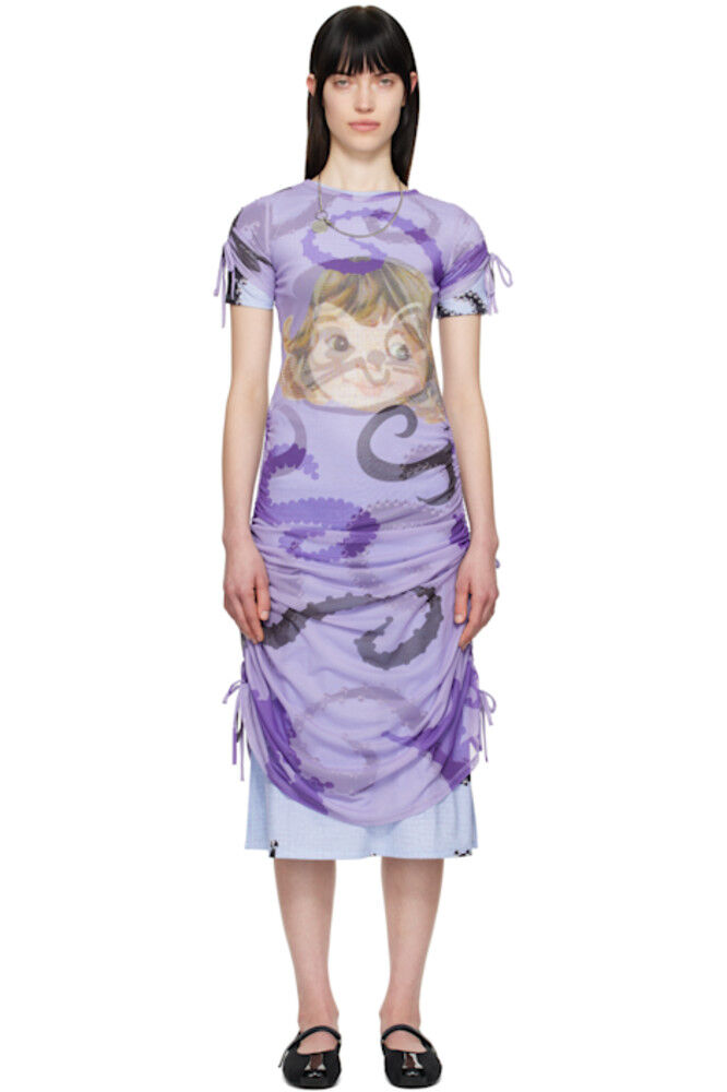 

Платье миди с короткими рукавами Purple Ballast Chopova Lowena