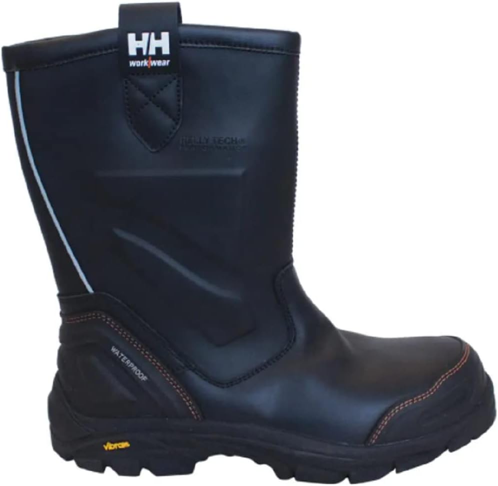 

Мужские рабочие ботинки Helly Hansen Bergen Slip с водонепроницаемыми вставками Wellington, с композитным носком, черного цвета, Black