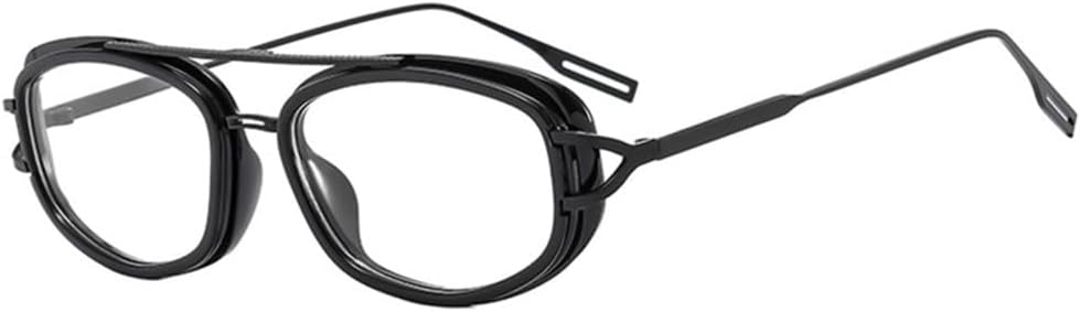 

Мужские солнцезащитные очки в стиле ретро-панк с овальными двойными перемычками и градиентным переходом цвета, защита от ультрафиолета UV400. Женские солнцезащитные очки LANGSER, Black Clear