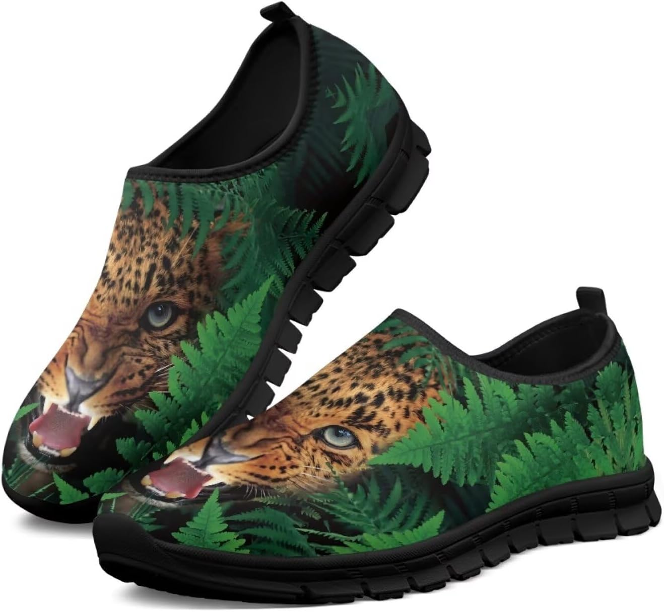 

Мужские модные кроссовки Hresuewn, низкие, с противоскользящей подошвой, повседневная обувь для мужчин, удобные для ходьбы, Leopard