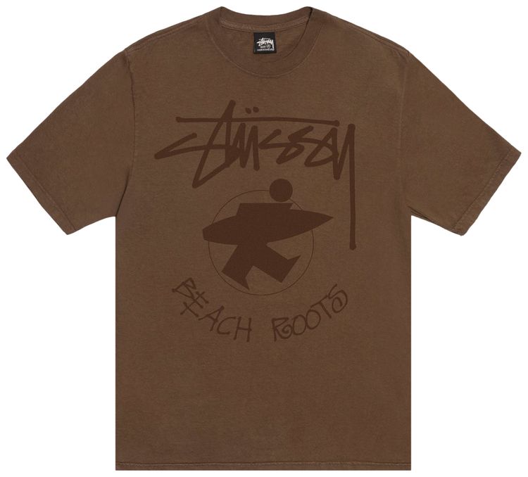 

Футболка Stussy Beach Roots Tee 'Brown', коричневый