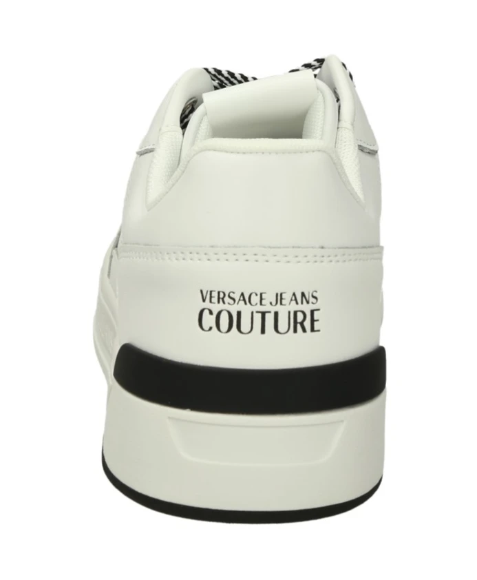 Низкие кожаные кроссовки со съемной стелькой Versace Jeans Couture, белый — фото 3