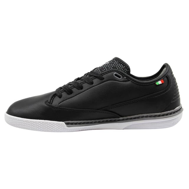 Мужские кожаные кроссовки Novellino Scuderia Ferrari He на шнуровке 304664 01 Puma, черный — фото 3