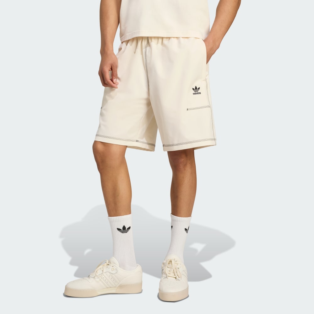 

Шорты Adidas Trefoil Essentials Shorts, цвет Wonder White