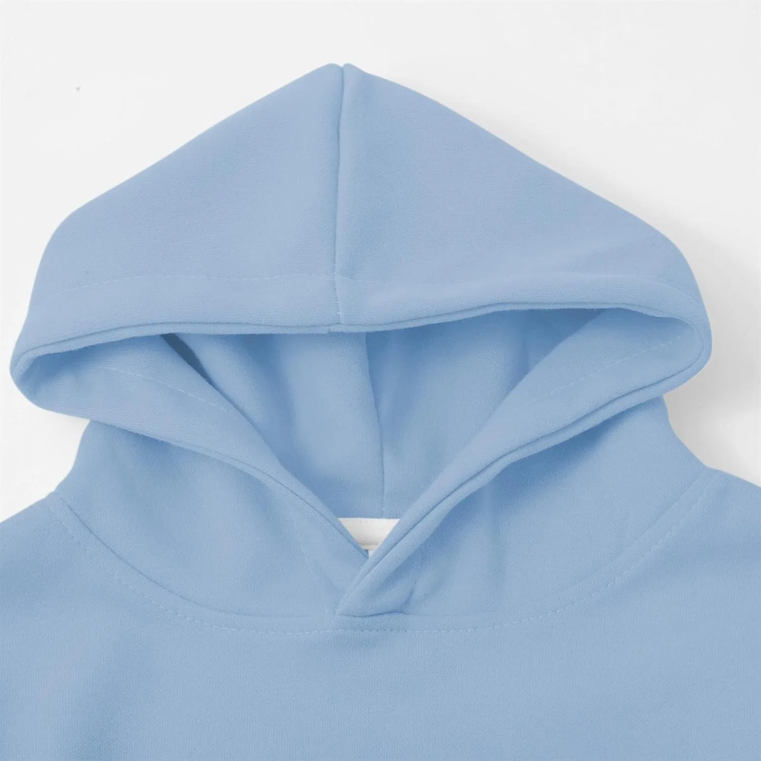 Худи оверсайз для девочек, бренд Generic, Sky Blue — фото 3