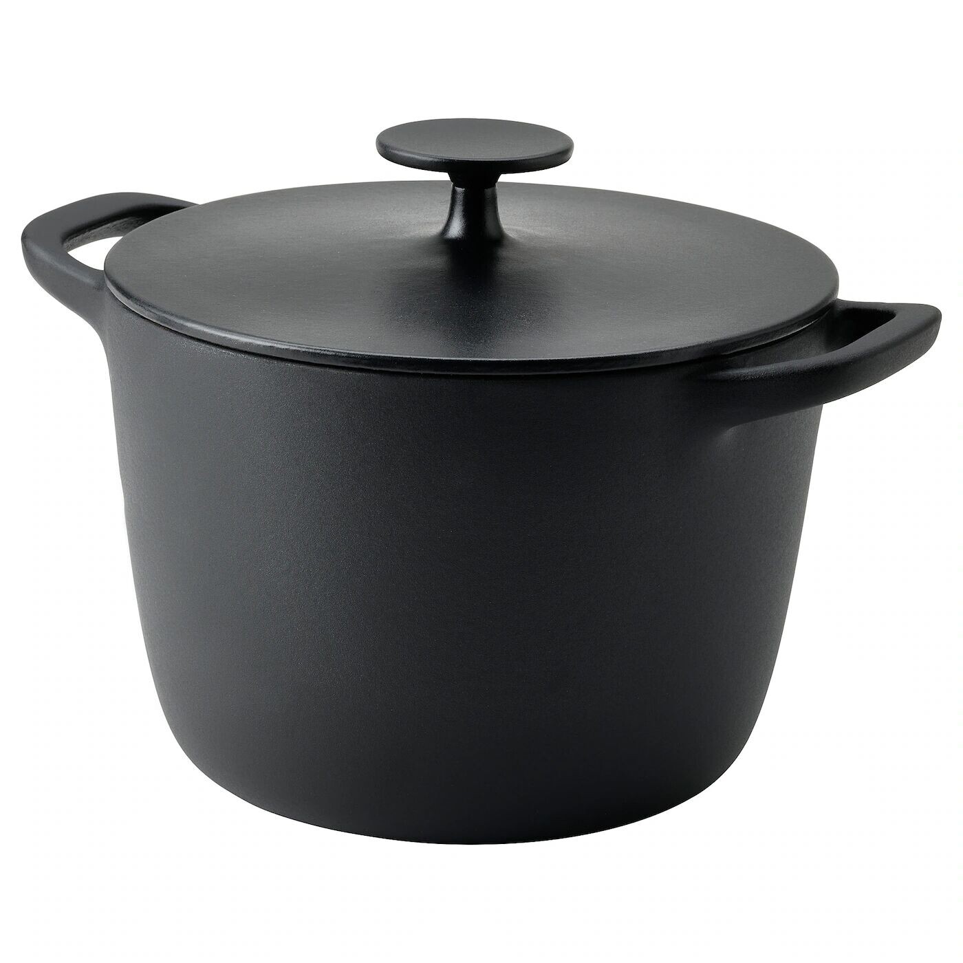 

Кастрюля с крышкой, эмалированный чугун матовый/черный, 5 л, VARDAGEN IKEA