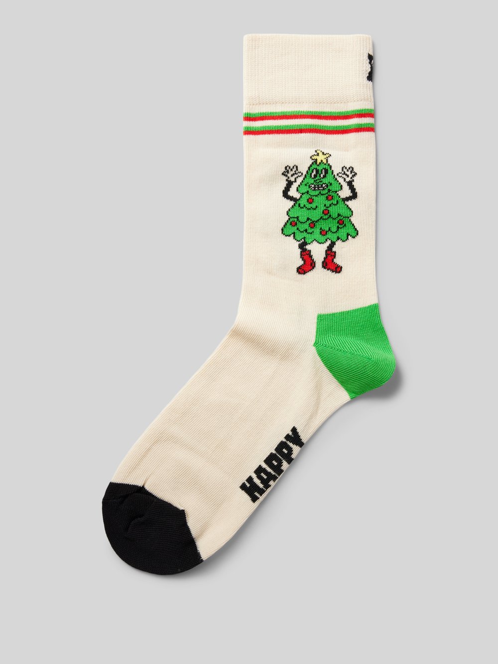 

Носки с пришитыми этикетками модель «Счастливое дерево» Happy Socks, кремовый