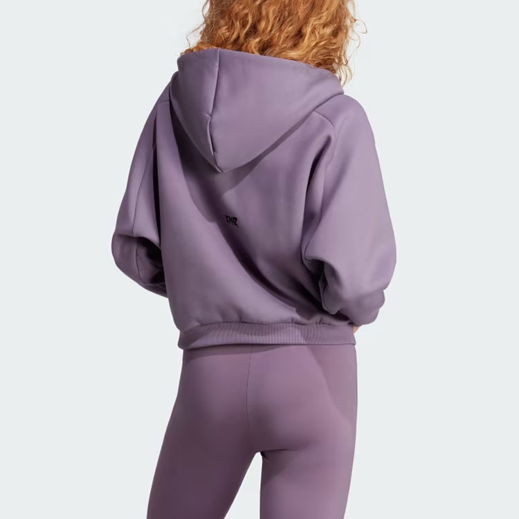 Z.N.E. Полноценная Молния Толстовка Женская Контур Фиолетовый Adidas — фото 4