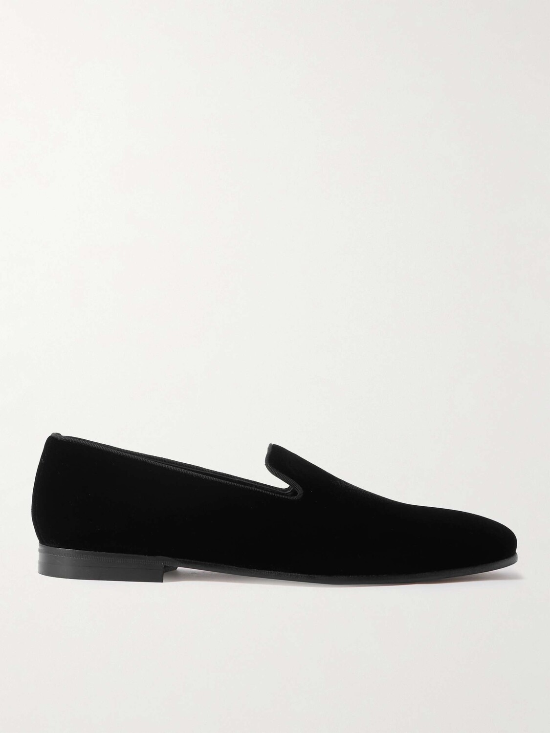 

Бархатные лоферы Mario с отделкой в крупный рубчик MANOLO BLAHNIK, черный