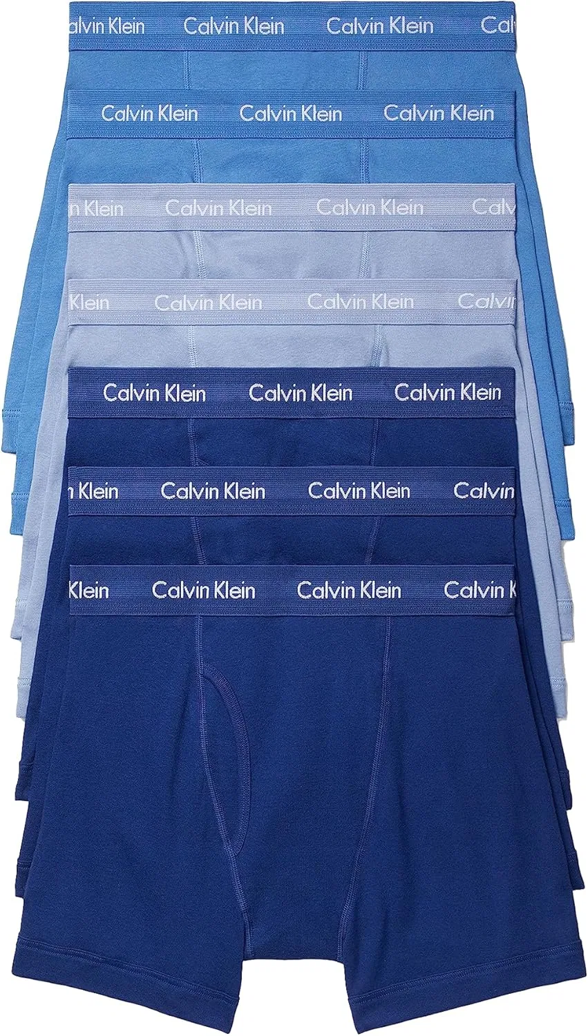 Боксеры Calvin Klein, 3 Blue Depths, 2 Boardwalk Blue, 2 Water Reflection