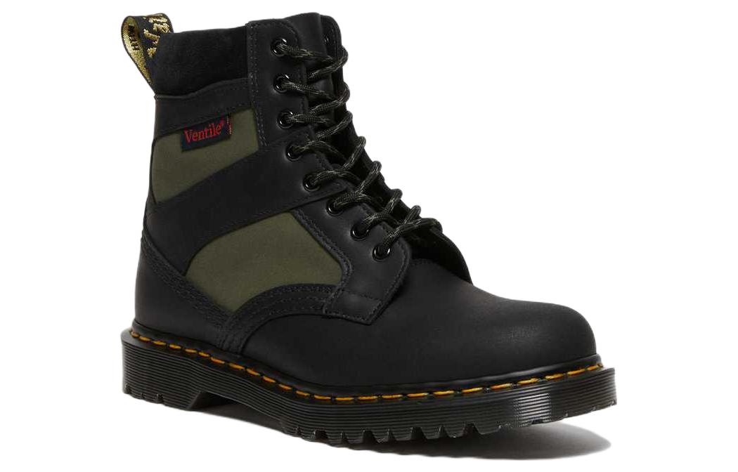 Мужские ботинки Dr. Martens 1460 Made in England с текстильными вставками, черный — фото 2