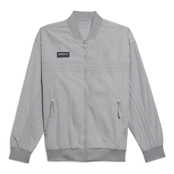 

Куртка Men's adidas originals x Spezial Crossover Logo Zipper Solid Color Pocket Jacket Gray, серый