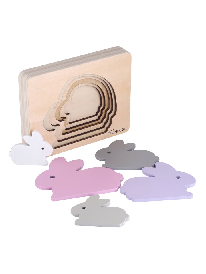 

Деревянный пазл с изображением кролика