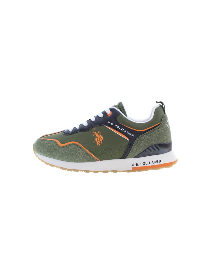 

Кроссовки на шнуровке U.S. Polo Assn., оливковый
