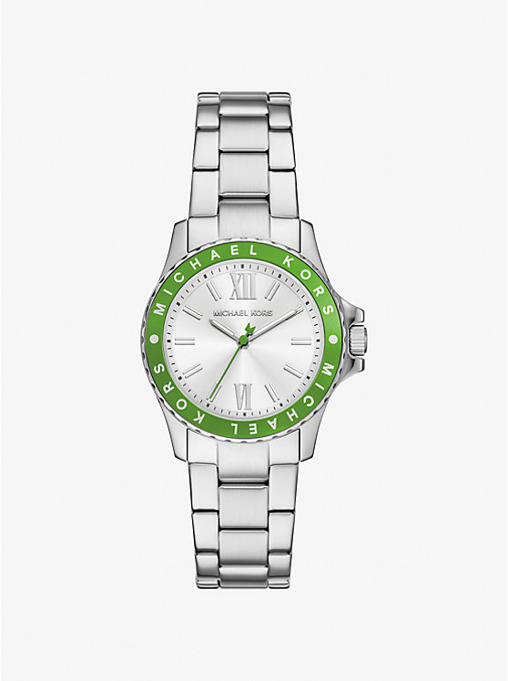 

Мини-Часы Everest серебристого цвета Michael Kors, зеленый