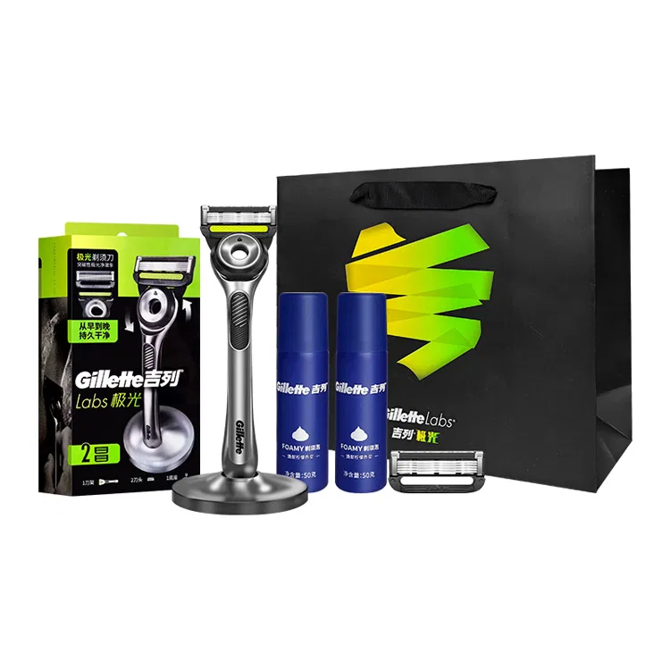 Бритвенный станок Gillette Aurora с лезвиями и пеной для бритья