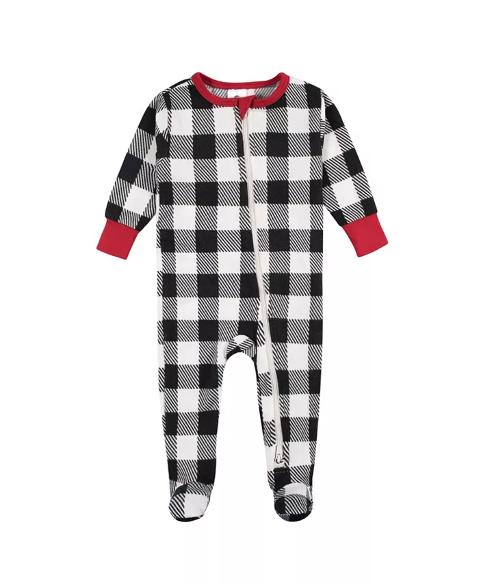 

Пижама для девочки Holiday Family Pajamas Neutral, комбинезон с ножками Gerber, черный
